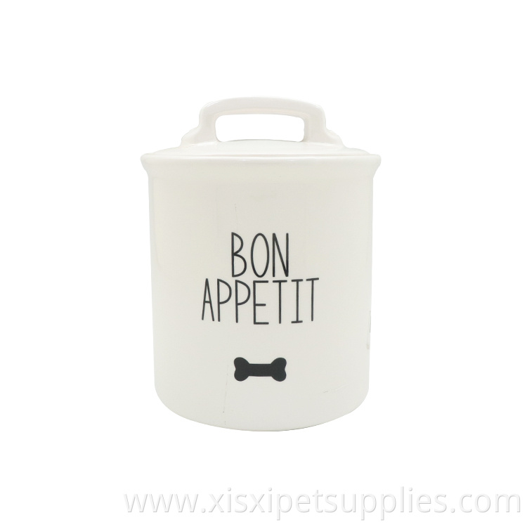Quality Nice Pet Food Storage Pet Supplies Dog Ceramic Jar